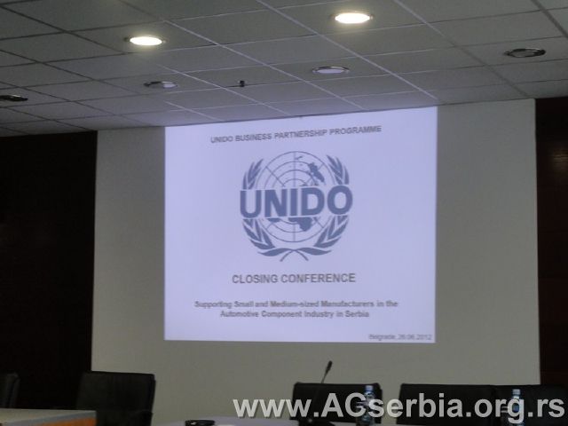 Closing Conference of phase II of UNIDO project “Supporting Small and Medium-sized Manufacturers in the Automotive Component Industry in Serbia”